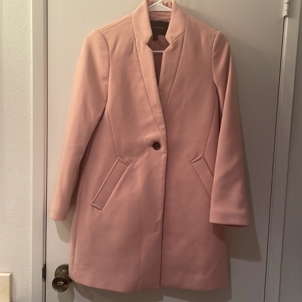 Pink banana republic coat (almost new)
